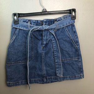 Blue Jean Bow Skirt
